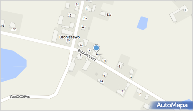 Broniszewo, Broniszewo, 7, mapa Broniszewo