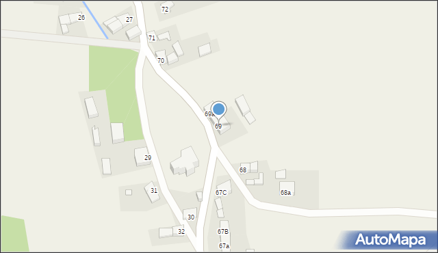 Broniszów, Broniszów, 69, mapa Broniszów