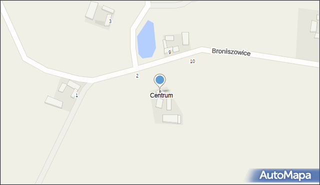 Broniszowice, Broniszowice, 8, mapa Broniszowice