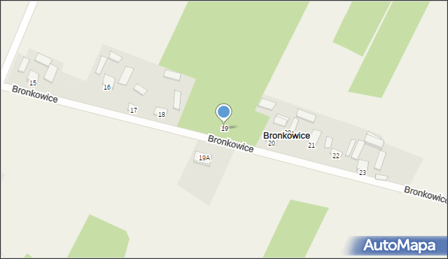 Bronkowice, Bronkowice, 19, mapa Bronkowice