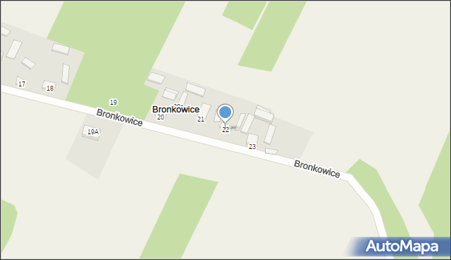 Bronkowice, Bronkowice, 22, mapa Bronkowice
