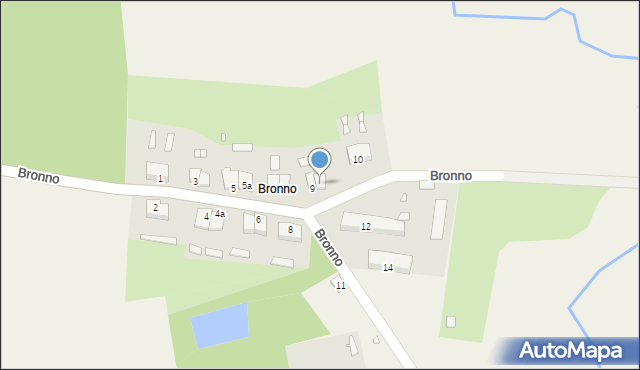 Bronno, Bronno, 9a, mapa Bronno