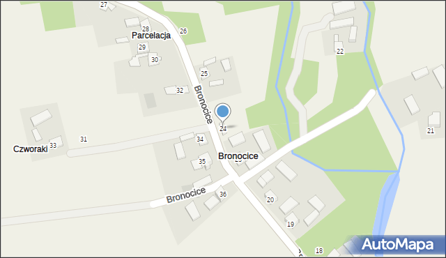 Bronocice, Bronocice, 24, mapa Bronocice