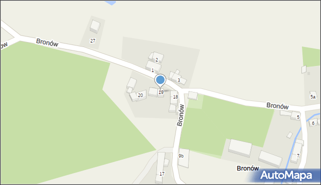 Bronów, Bronów, 19, mapa Bronów