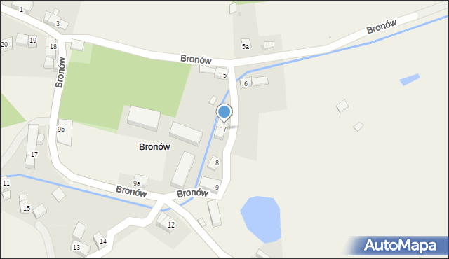 Bronów, Bronów, 7, mapa Bronów