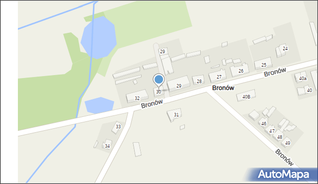 Bronów, Bronów, 30, mapa Bronów