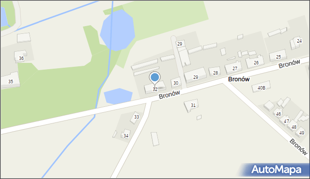 Bronów, Bronów, 32, mapa Bronów