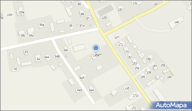 Bronowice, Bronowice, 145a, mapa Bronowice