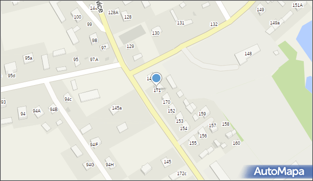 Bronowice, Bronowice, 171, mapa Bronowice