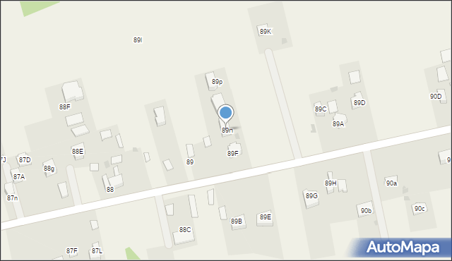 Bronowice, Bronowice, 89n, mapa Bronowice