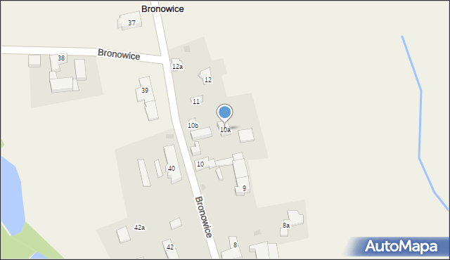 Bronowice, Bronowice, 10a, mapa Bronowice