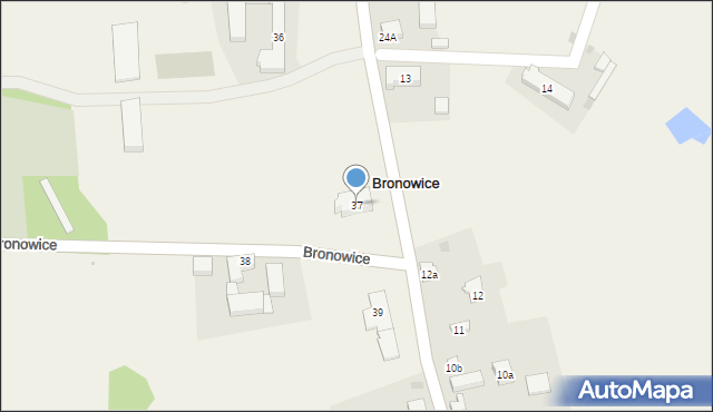 Bronowice, Bronowice, 37, mapa Bronowice