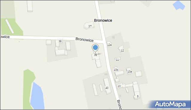 Bronowice, Bronowice, 39, mapa Bronowice
