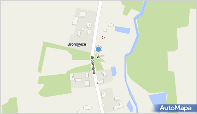 Bronowice, Bronowice, 4a, mapa Bronowice