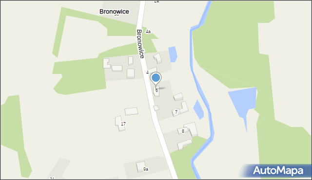 Bronowice, Bronowice, 6, mapa Bronowice