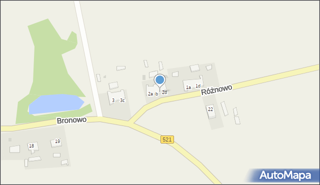 Bronowo, Bronowo, 2c, mapa Bronowo