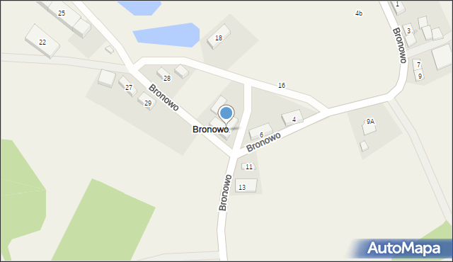 Bronowo, Bronowo, 14, mapa Bronowo