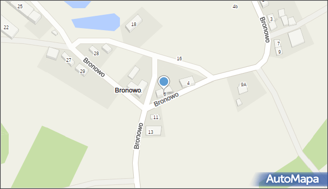 Bronowo, Bronowo, 6, mapa Bronowo