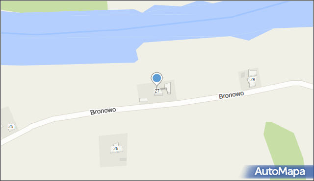 Bronowo, Bronowo, 27, mapa Bronowo