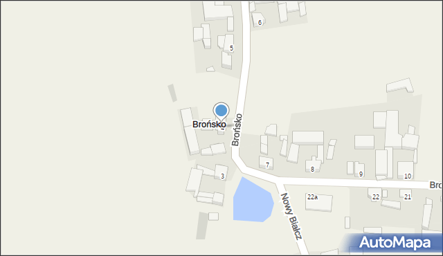 Brońsko, Brońsko, 4, mapa Brońsko