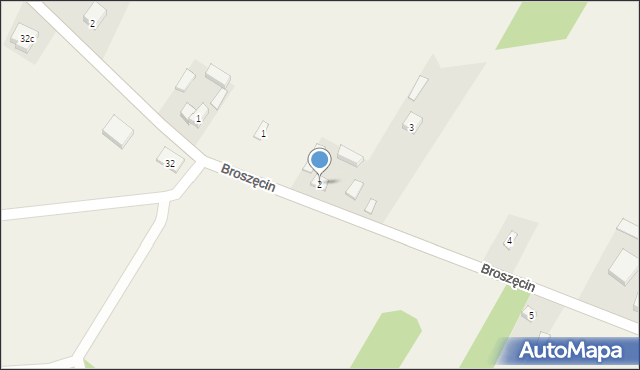 Broszęcin, Broszęcin, 2, mapa Broszęcin