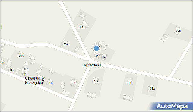 Broszęcin, Broszęcin, 35, mapa Broszęcin