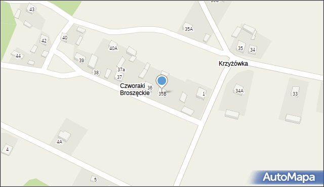 Broszęcin, Broszęcin, 35B, mapa Broszęcin