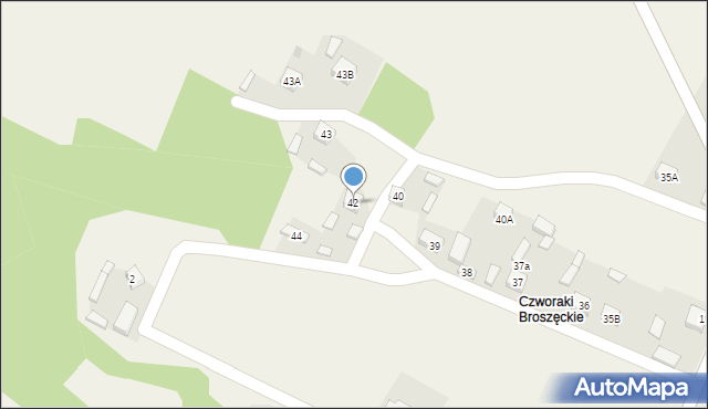 Broszęcin, Broszęcin, 42, mapa Broszęcin