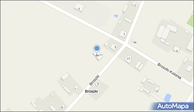 Broszki, Broszki, 6A, mapa Broszki