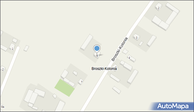 Broszki, Broszki-Kolonia, 6, mapa Broszki