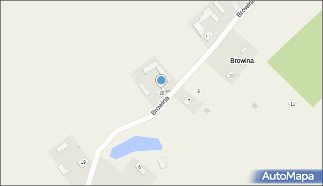 Browina, Browina, 18, mapa Browina