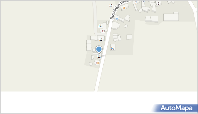 Browiniec Polski, Browiniec Polski, 11, mapa Browiniec Polski