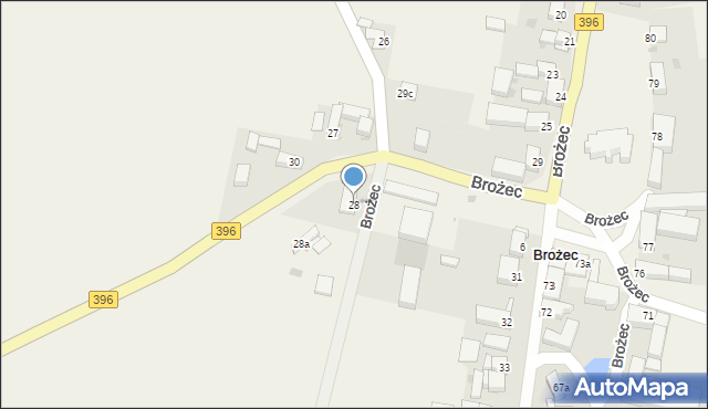 Brożec, Brożec, 28, mapa Brożec