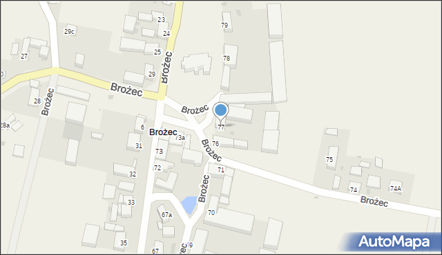 Brożec, Brożec, 77, mapa Brożec