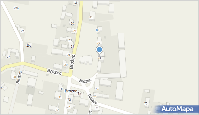 Brożec, Brożec, 78, mapa Brożec