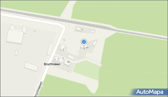 Bruchniewo, Bruchniewo, 4, mapa Bruchniewo