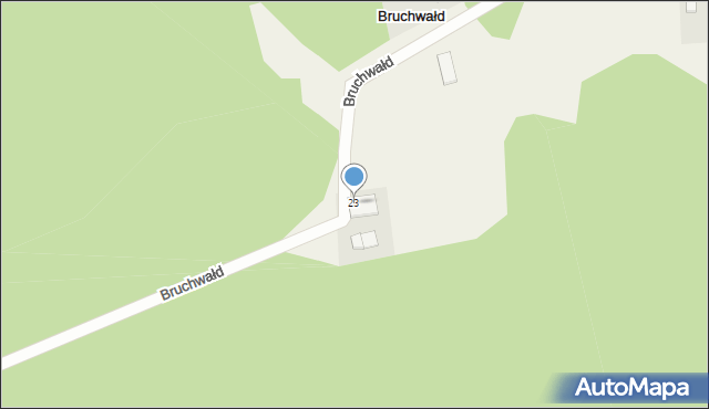 Bruchwałd, Bruchwałd, 23, mapa Bruchwałd