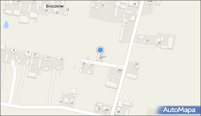 Bruczków, Bruczków, 16, mapa Bruczków