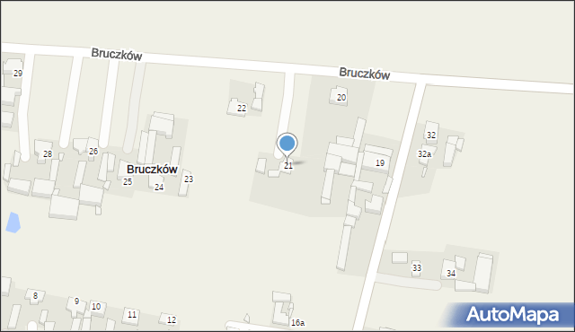 Bruczków, Bruczków, 21, mapa Bruczków