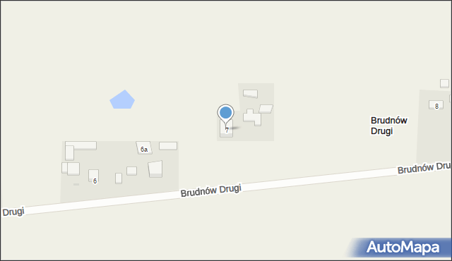 Brudnów Drugi, Brudnów Drugi, 7, mapa Brudnów Drugi