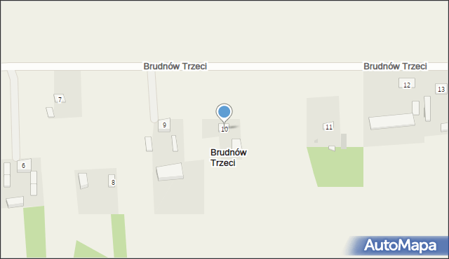 Brudnów Trzeci, Brudnów Trzeci, 10, mapa Brudnów Trzeci