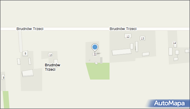 Brudnów Trzeci, Brudnów Trzeci, 11, mapa Brudnów Trzeci