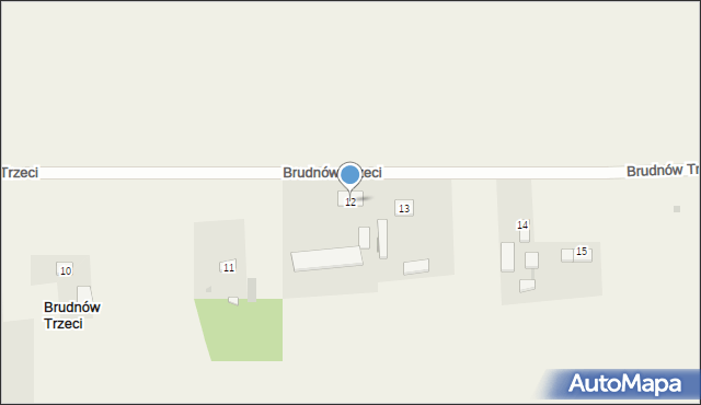 Brudnów Trzeci, Brudnów Trzeci, 12, mapa Brudnów Trzeci