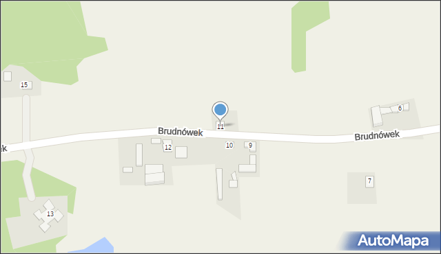 Brudnówek, Brudnówek, 11, mapa Brudnówek