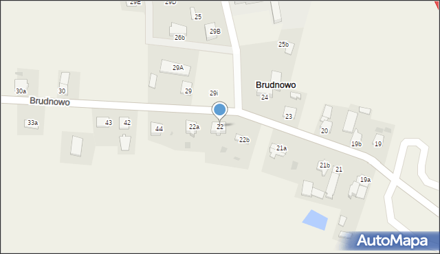 Brudnowo, Brudnowo, 22, mapa Brudnowo