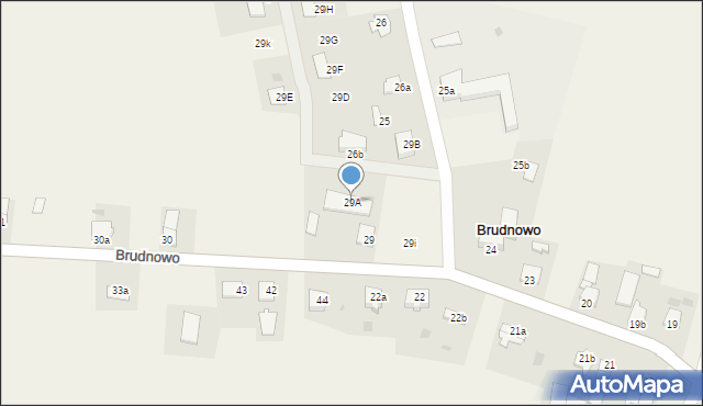 Brudnowo, Brudnowo, 29i, mapa Brudnowo