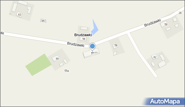 Brudzawki, Brudzawki, 57, mapa Brudzawki