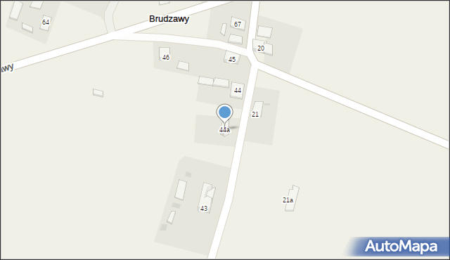 Brudzawy, Brudzawy, 44a, mapa Brudzawy