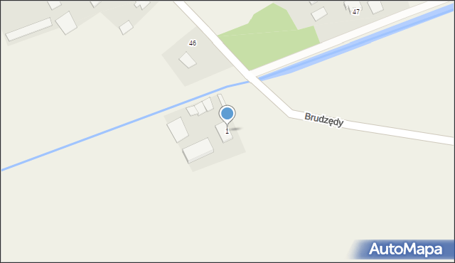 Brudzędy, Brudzędy, 1, mapa Brudzędy