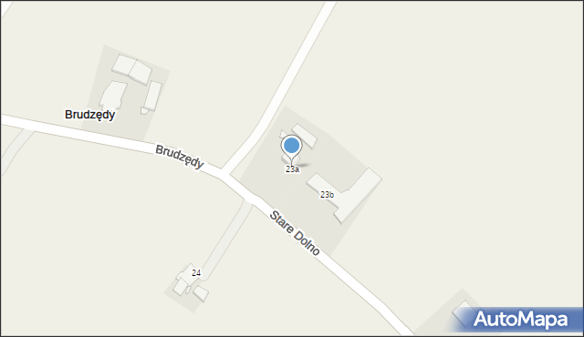 Brudzędy, Brudzędy, 23a, mapa Brudzędy